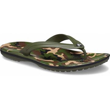 Chanclas Crocs Crocband™ Printed Mujer Verdes | Mexico 0181NWYB